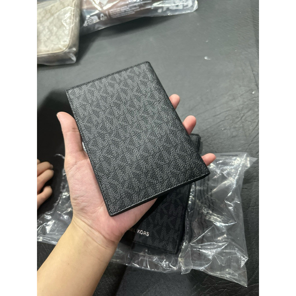 ORIG & IMPORTED MK Passport Case Holder Black Wallet