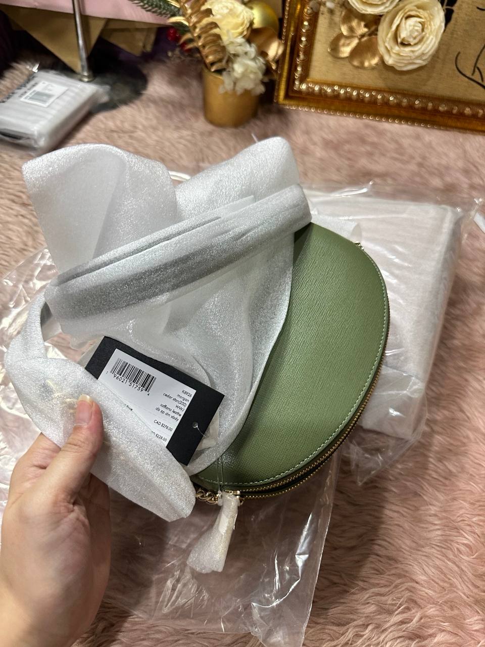 ORIG & IMPORTED Kate Spade KS Morgan Double-zip Dome Crossbody Small Bag Green