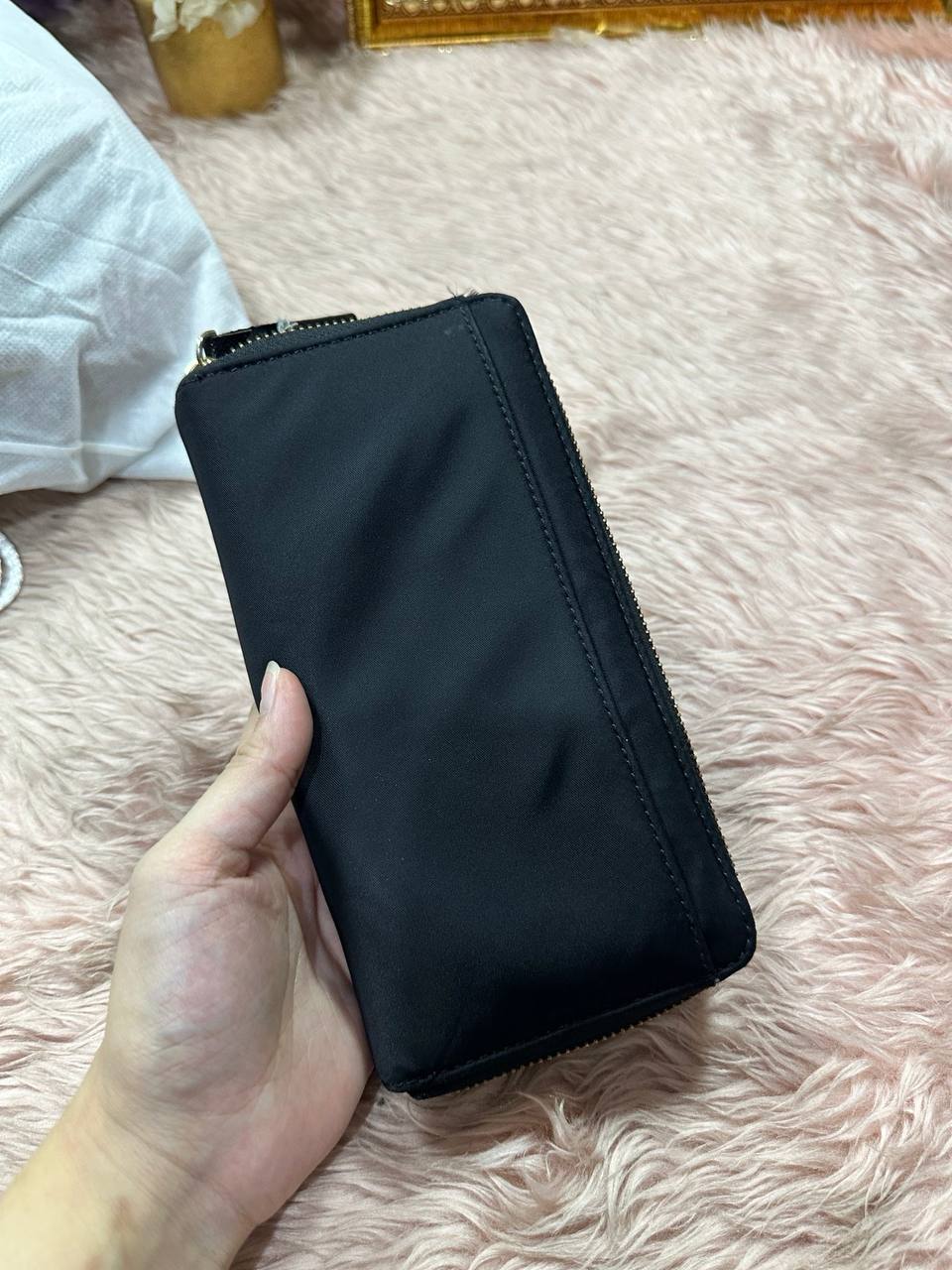 ORIG Preloved Kate Spade KS Blake Avenue Neda Nylon Long Black Wallet