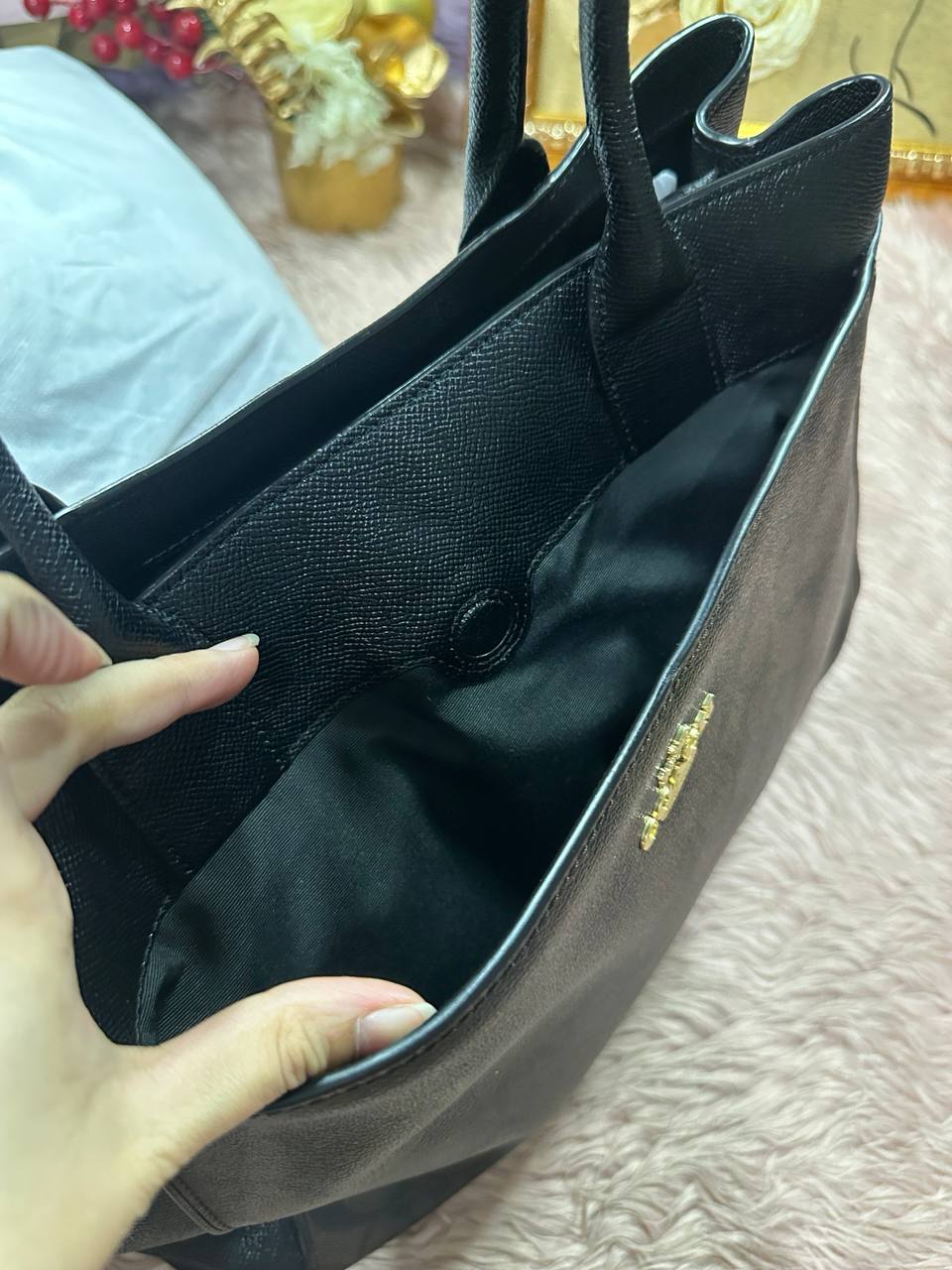 ORIG Preloved RARE Coach Casey Large Brown Tote In Signature Canvas