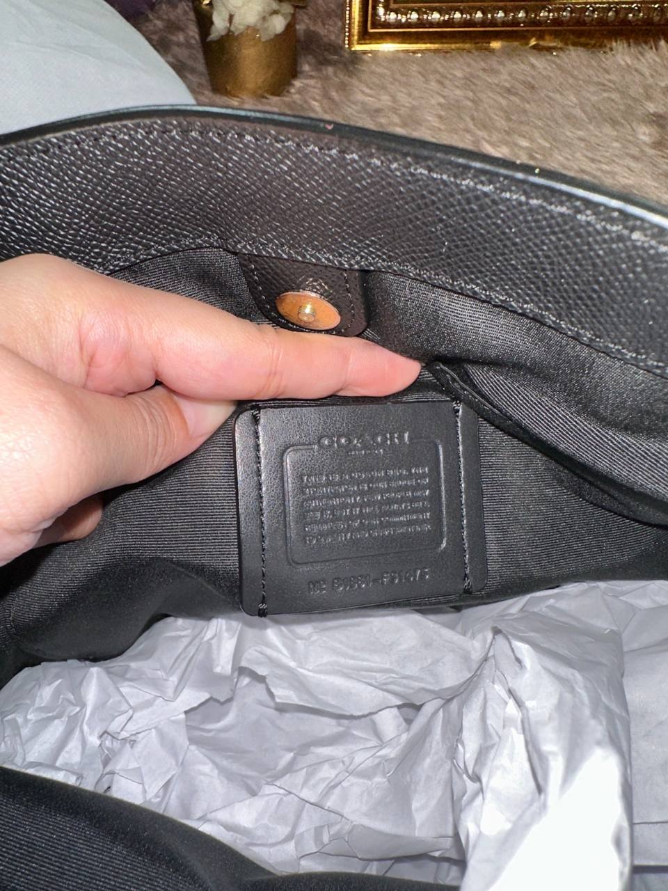 ORIG Preloved RARE Coach Casey Large Brown Tote In Signature Canvas