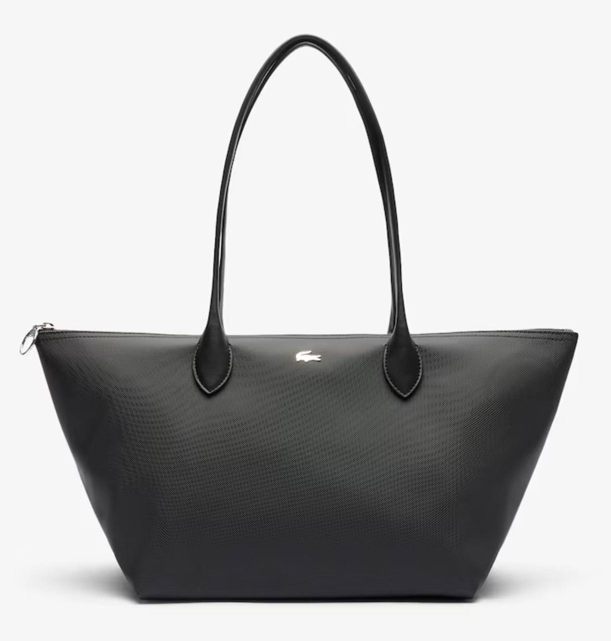 ORIG & IMPORTED Lacoste Large Athena Shopping Tote Black Bag