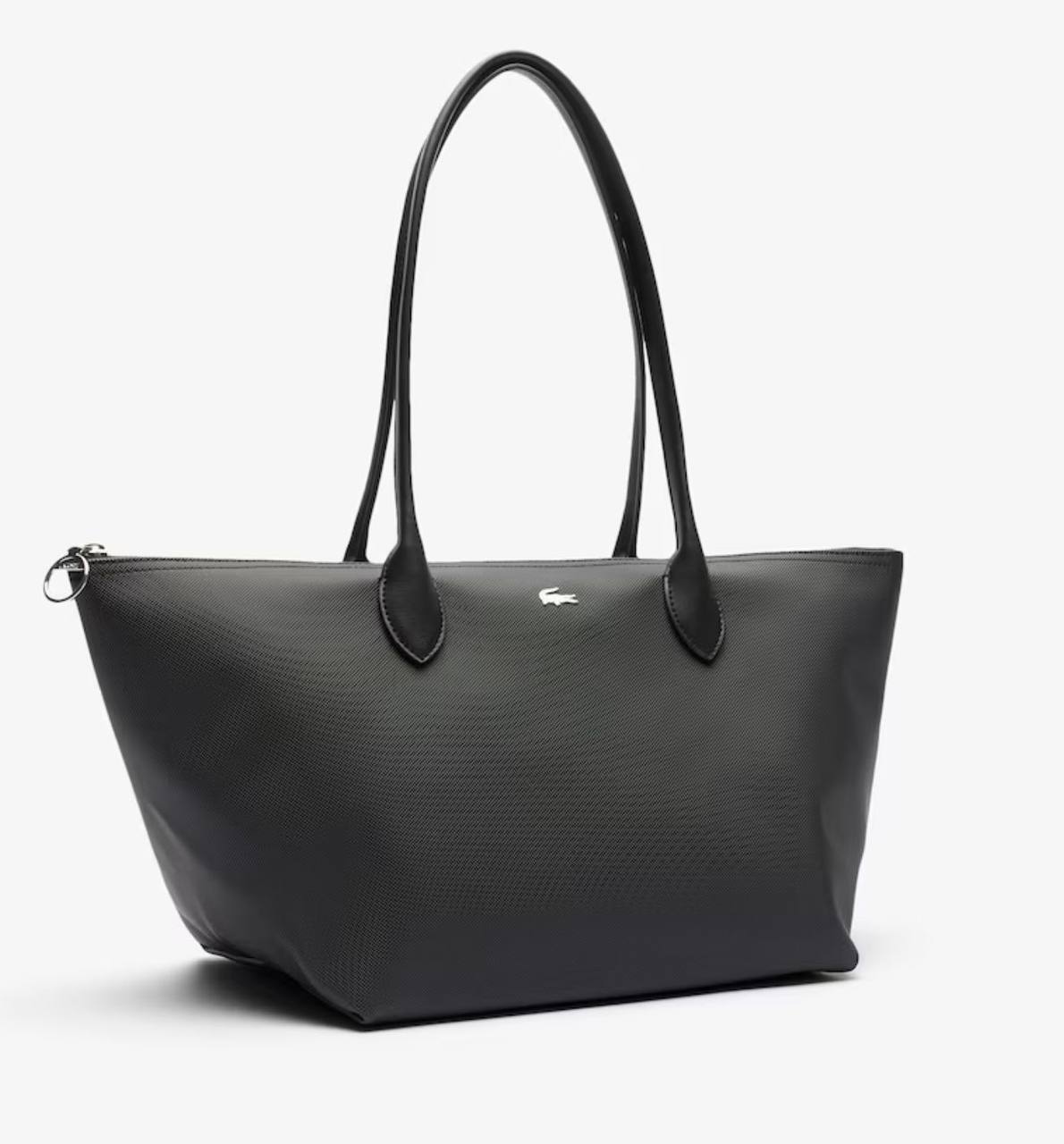 ORIG & IMPORTED Lacoste Large Athena Shopping Tote Black Bag