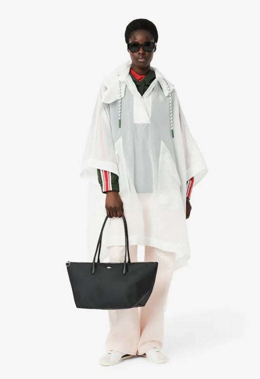 ORIG & IMPORTED Lacoste Large Athena Shopping Tote Black Bag