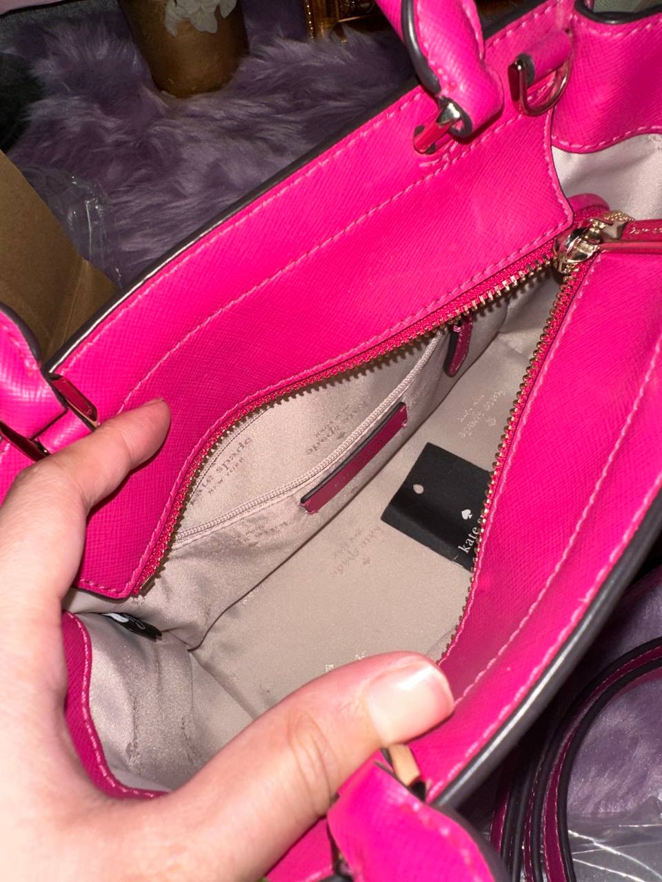 ORIG Preloved Kate Spade KS Staci Small Satchel Bag Pink