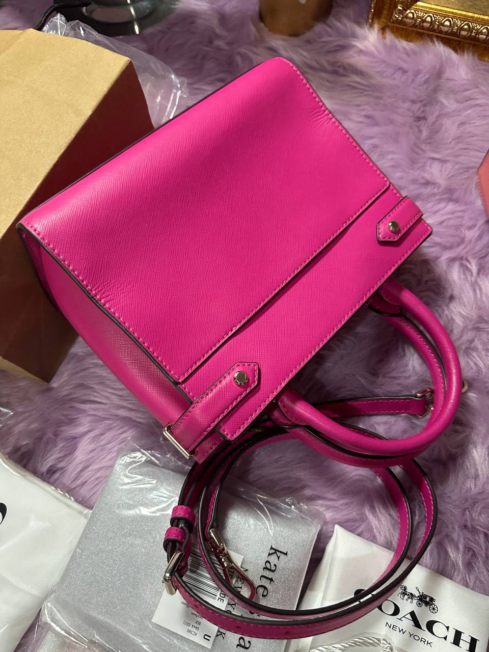 ORIG Preloved Kate Spade KS Staci Small Satchel Bag Pink