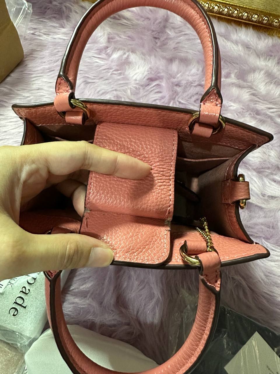 ORIG Preloved Coach Mini Pepper Crossbody Pink Bag