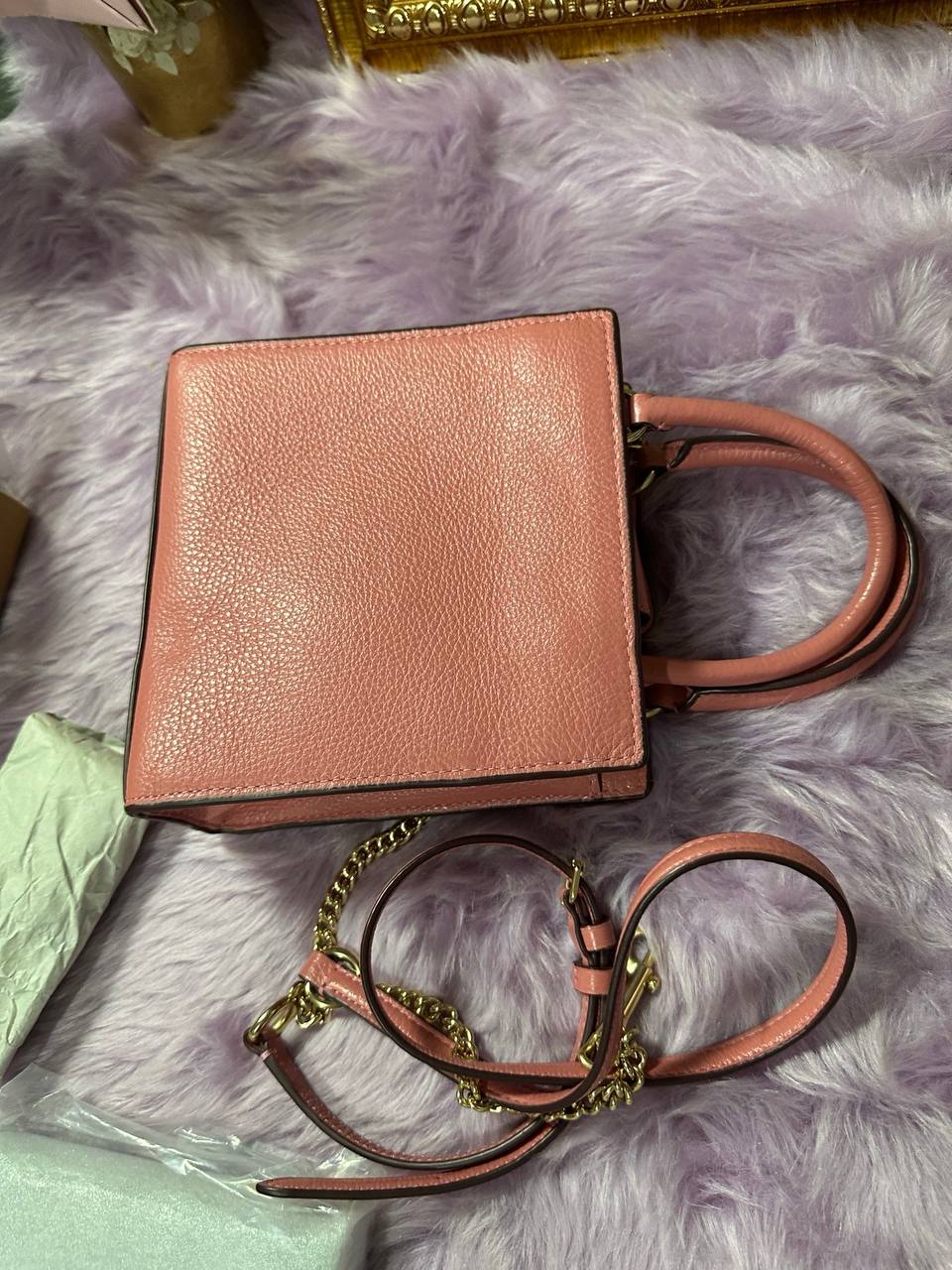 ORIG Preloved Coach Mini Pepper Crossbody Pink Bag