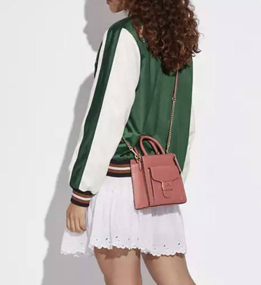 ORIG Preloved Coach Mini Pepper Crossbody Pink Bag