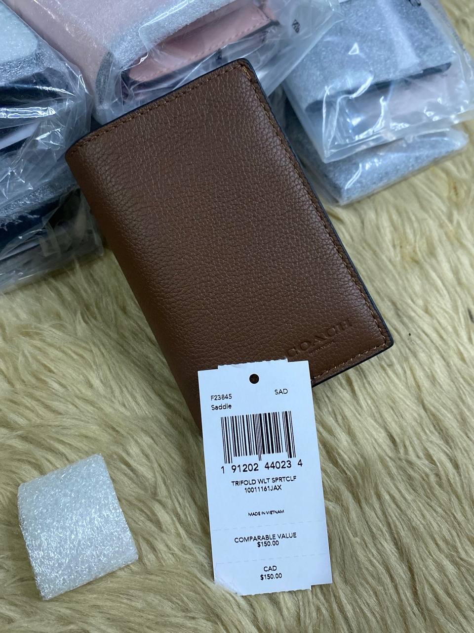 ORIG & IMPORTED COACH Trifold Men Wallet Brown Black