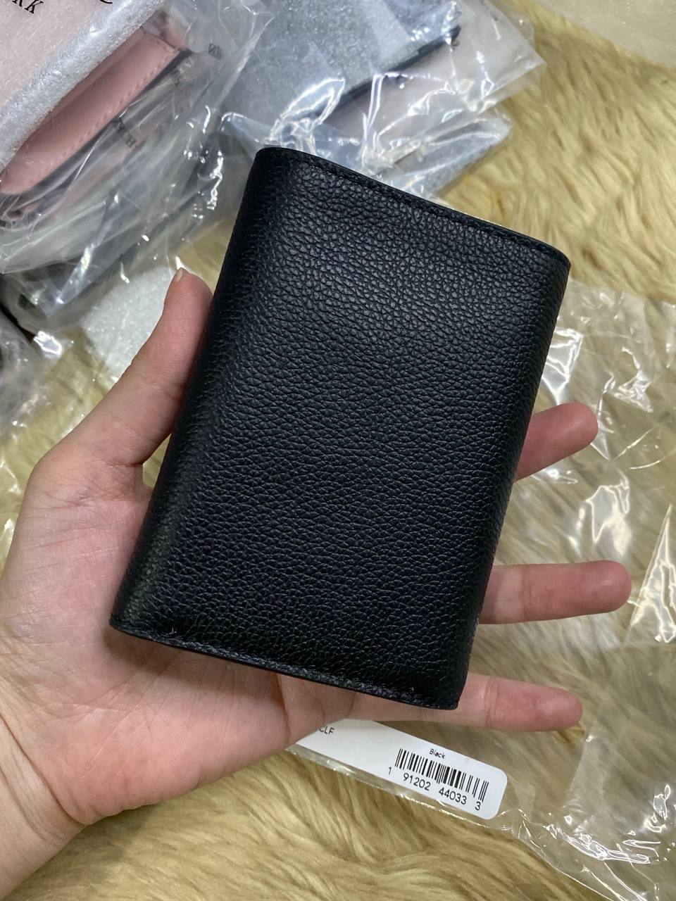 ORIG & IMPORTED COACH Trifold Men Wallet Brown Black