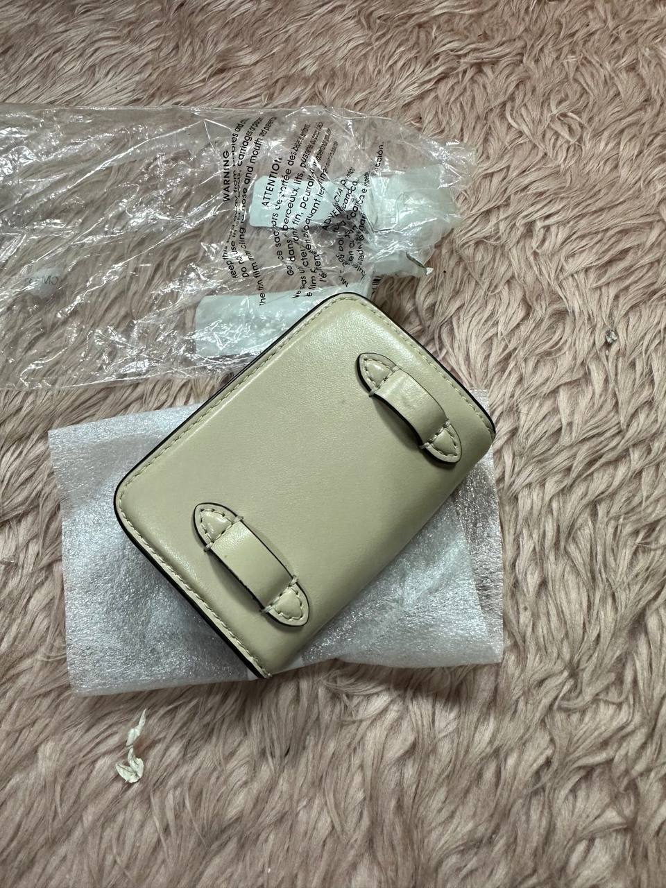 ORIG & IMPORTED COACH Retail Bandit Card Case Belt Micro Bag Ivory