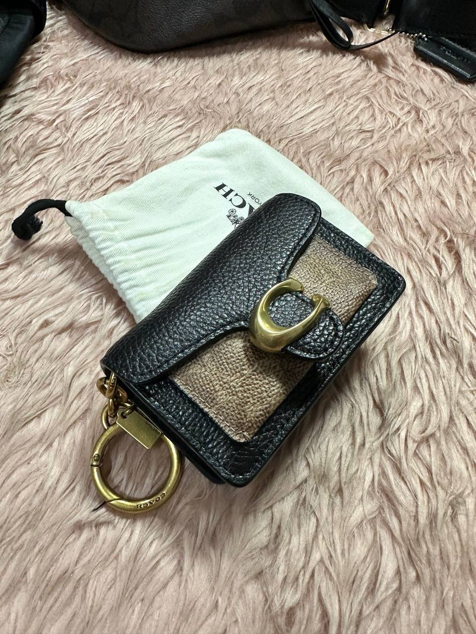 AUTHENTIC/ORIGINAL Preloved Retail COACH Mini Tabby Bag Charm Keychain