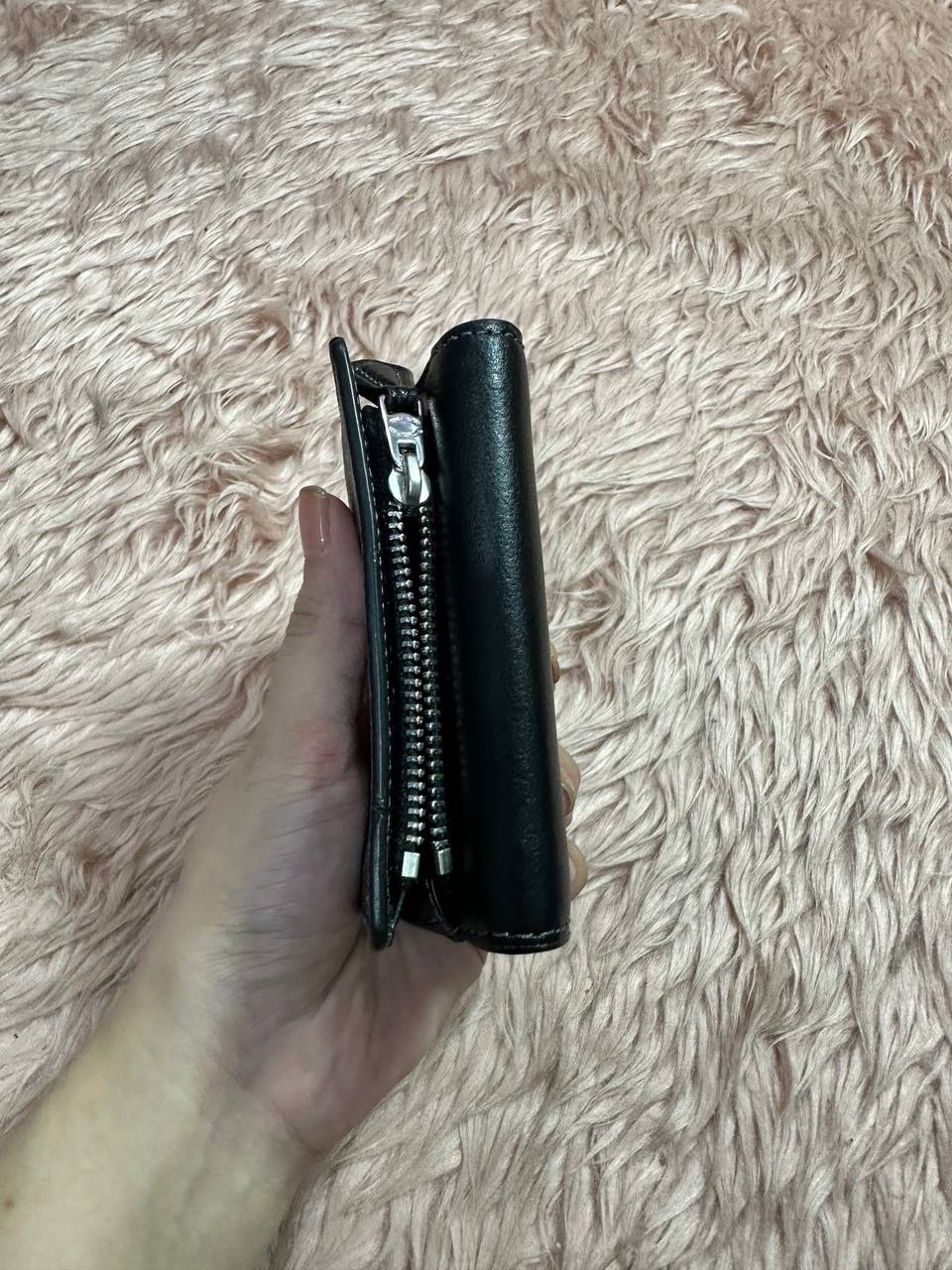 AUTHENTIC/ORIGINAL Preloved COACH Micro Small Wallet Black