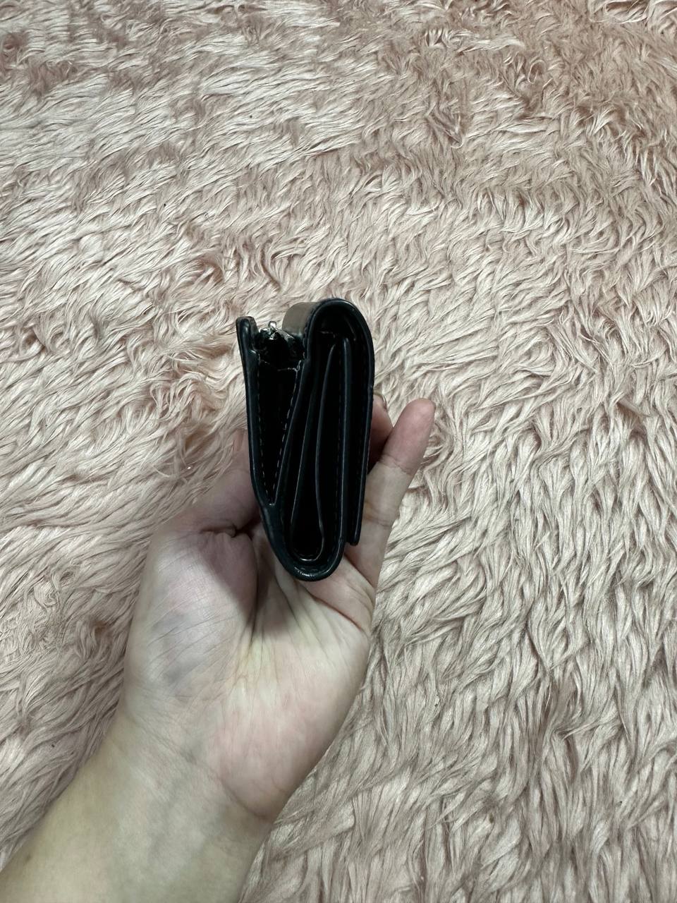 AUTHENTIC/ORIGINAL Preloved COACH Micro Small Wallet Black