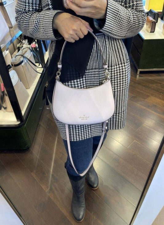 ORIG & IMPORTED KS Staci Moon Hobo Shoulder Crossbody Bag Pink