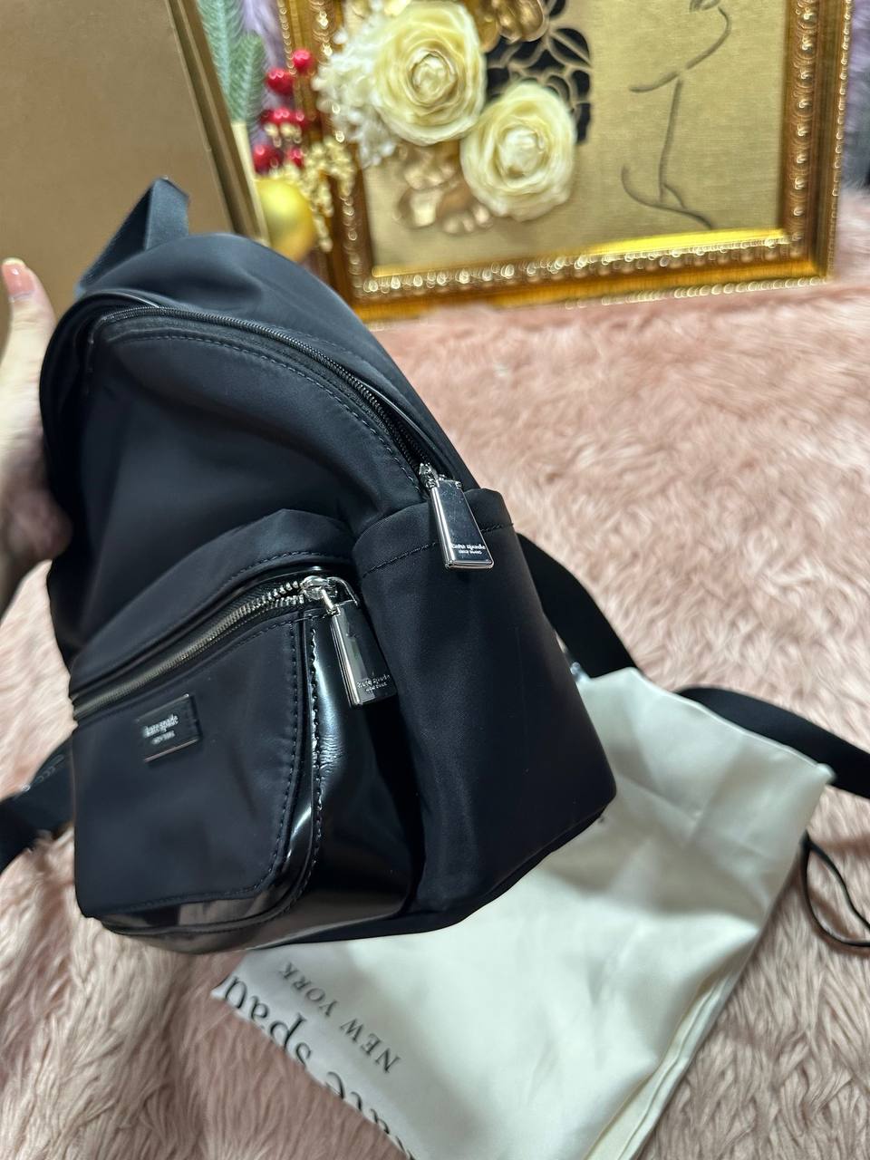 AUTHENTIC/ORIGINAL Preloved KS Retail Sam Icon Small Nylon Backpack Black