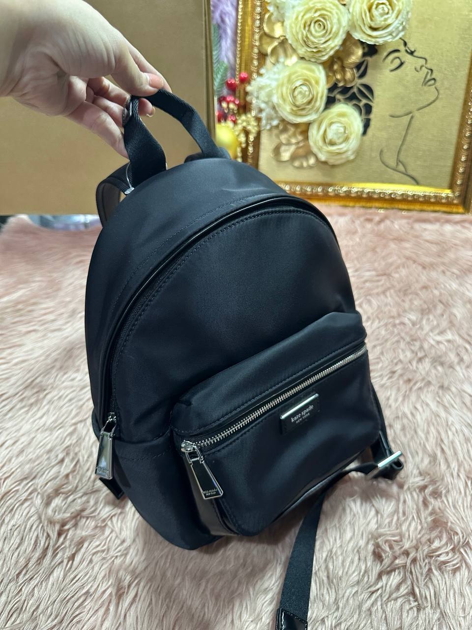 AUTHENTIC/ORIGINAL Preloved KS Retail Sam Icon Small Nylon Backpack Black