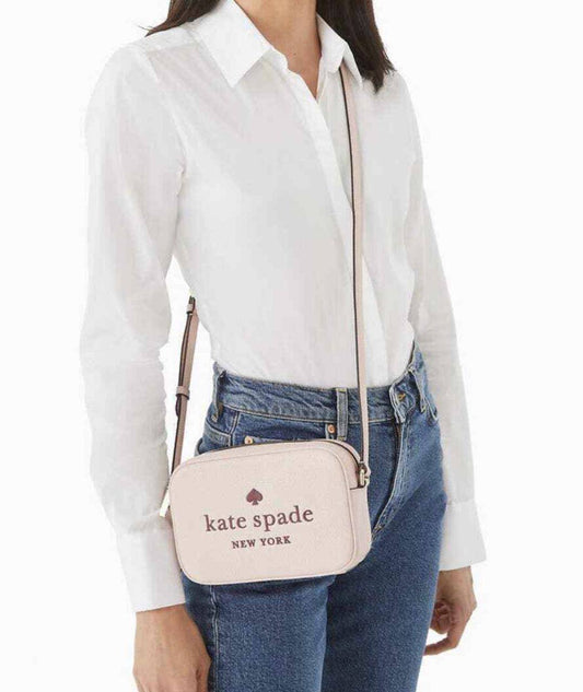 AUTHENTIC/ORIGINAL Preloved KS Glitter On Mini Camera Bag Pink