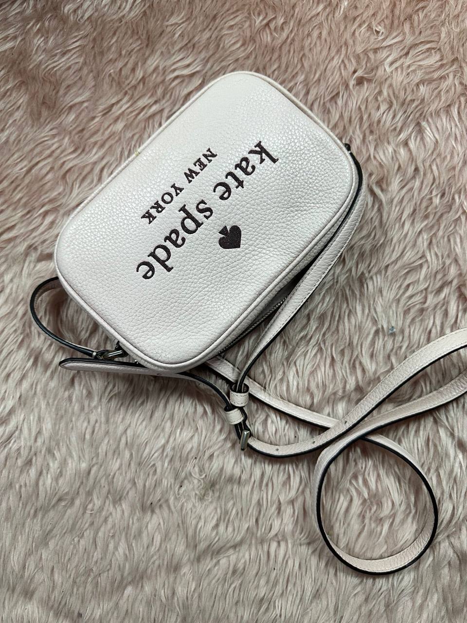 AUTHENTIC/ORIGINAL Preloved KS Glitter On Mini Camera Bag Pink