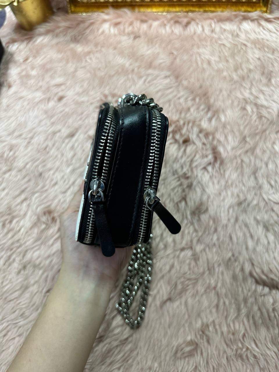 AUTHENTIC/ORIGINAL Preloved KS Penguin Frosty Chain Double Zip Crossbody Small Bag