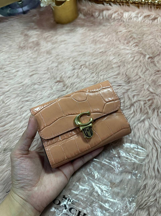 ORIG & IMPORTED COACH Studio Medium Wallet Orange