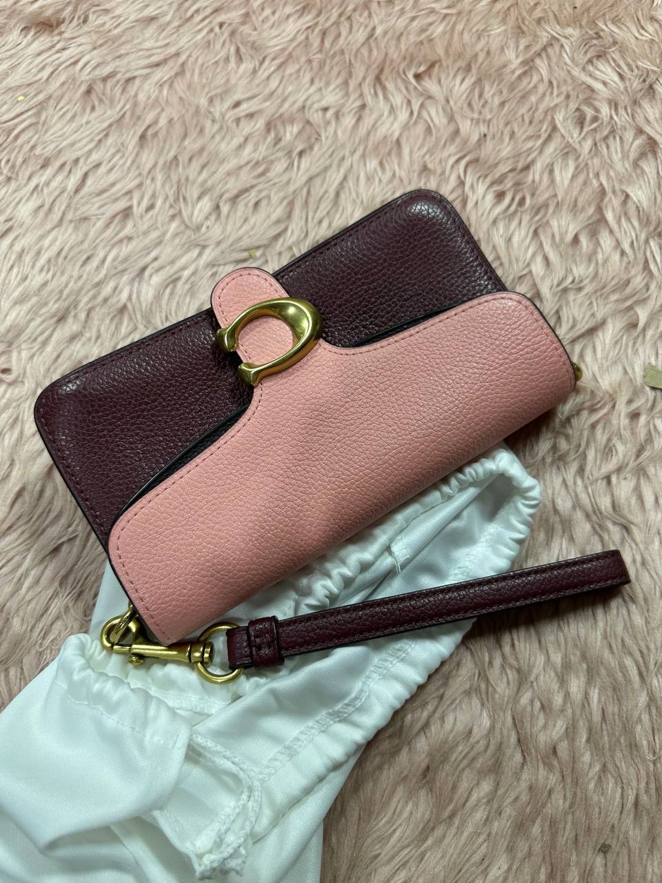 AUTHENTIC/ORIGINAL Preloved Retail COACH Tabby Crossbody Wristlet Micro Mini Bag Pink