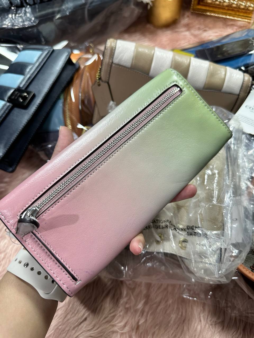 ORIG & IMPORTED COACH Wyn Long Ombre Flap Wallet