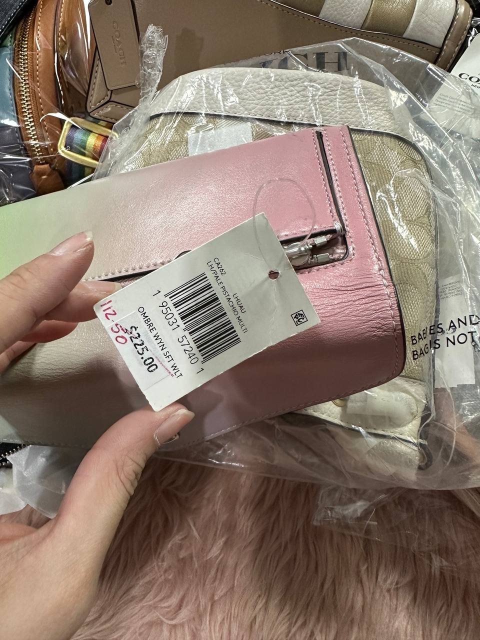 ORIG & IMPORTED COACH Wyn Long Ombre Flap Wallet