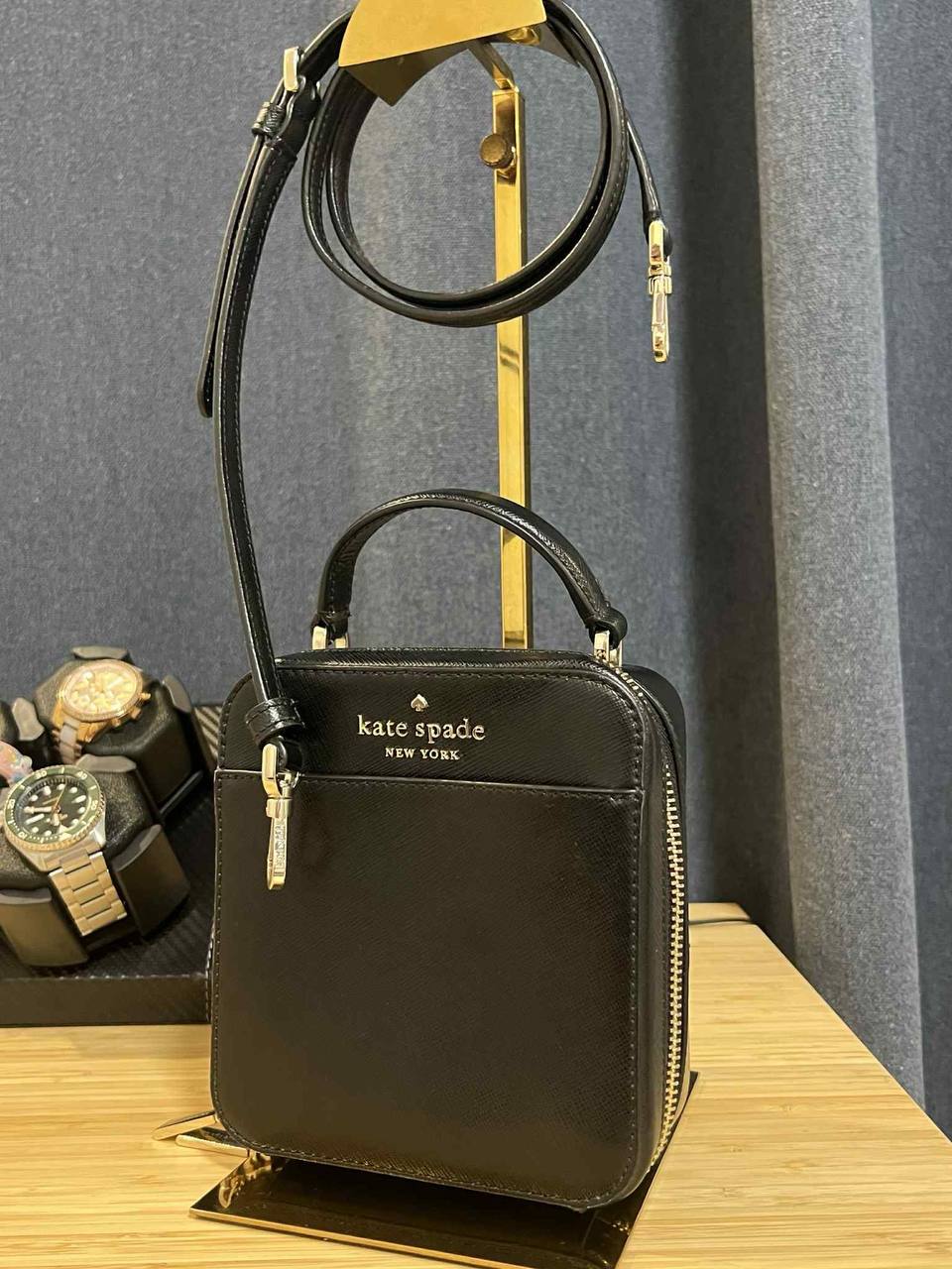 AUTHENTIC/ORIGINAL Preloved KS Daisy Vanity Crossbody Small Bag in Black