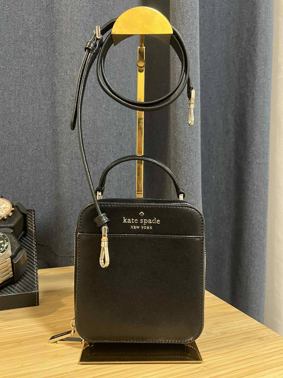 AUTHENTIC/ORIGINAL Preloved KS Daisy Vanity Crossbody Small Bag in Black