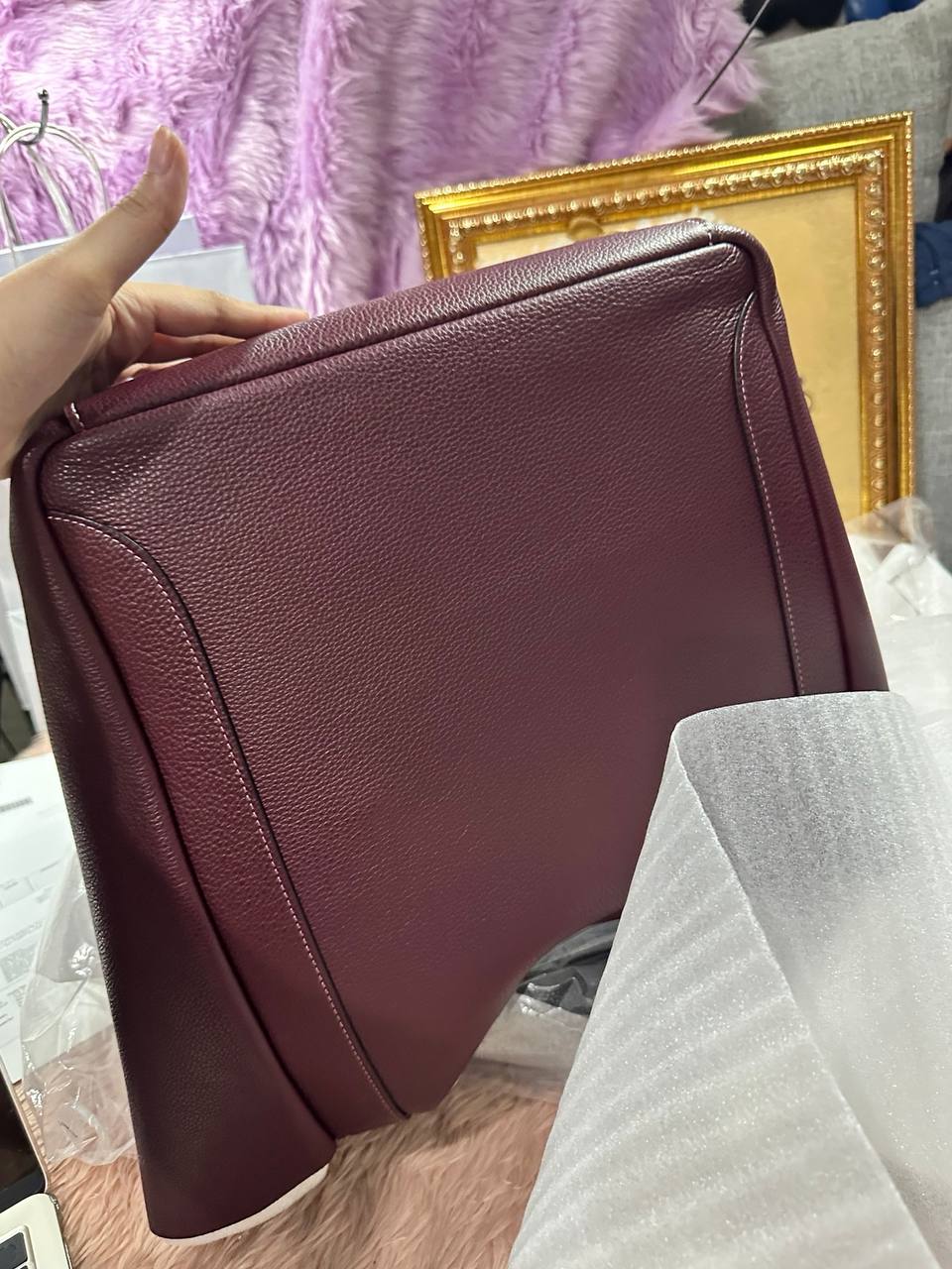 AUTHENTIC/ORIGINAL COACH Large Hadley Tote Bag Merlot Maroon Red