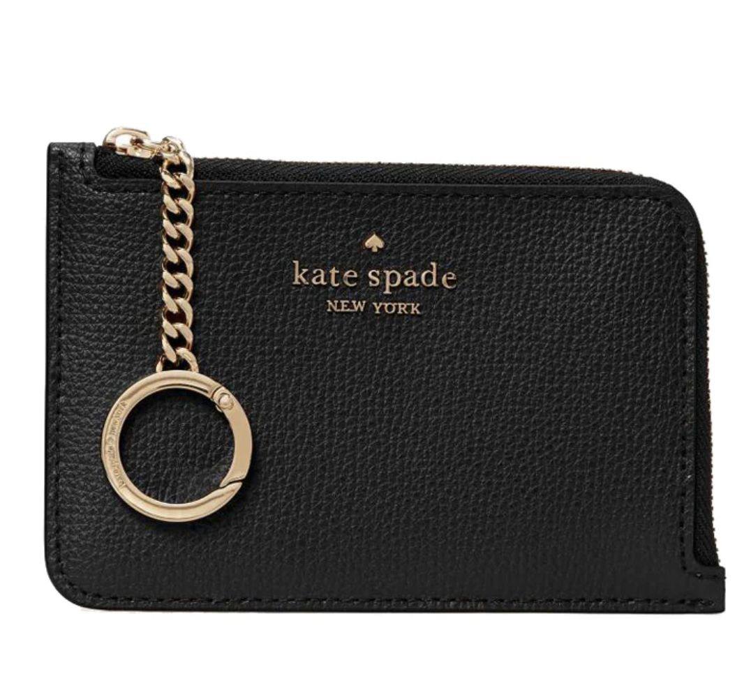 ORIG & IMPORTED Kate Spade KS Darcy Medium L Zip Card Holder Black Wallet