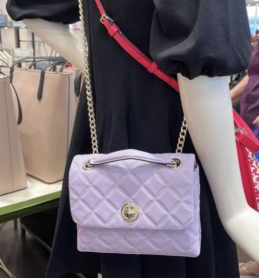 ORIG & IMPORTED KS Natalia Small Flap Crossbody Bag Purple