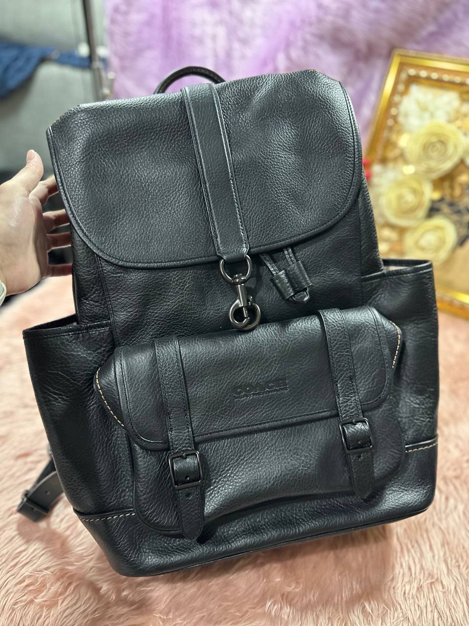 ORIG & IMPORTED Coach Carriage Large Backpack Black Bag