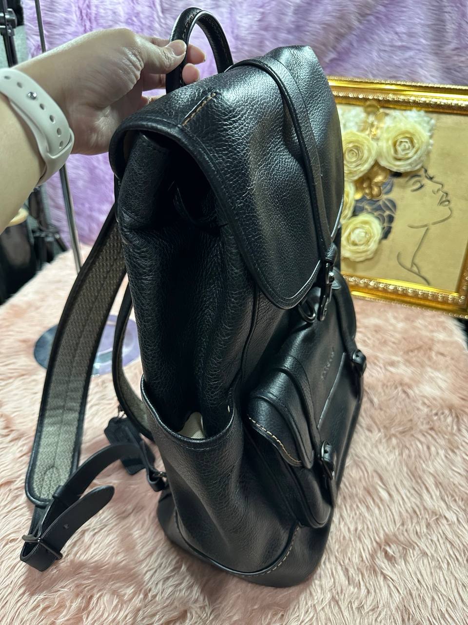 ORIG & IMPORTED Coach Carriage Large Backpack Black Bag