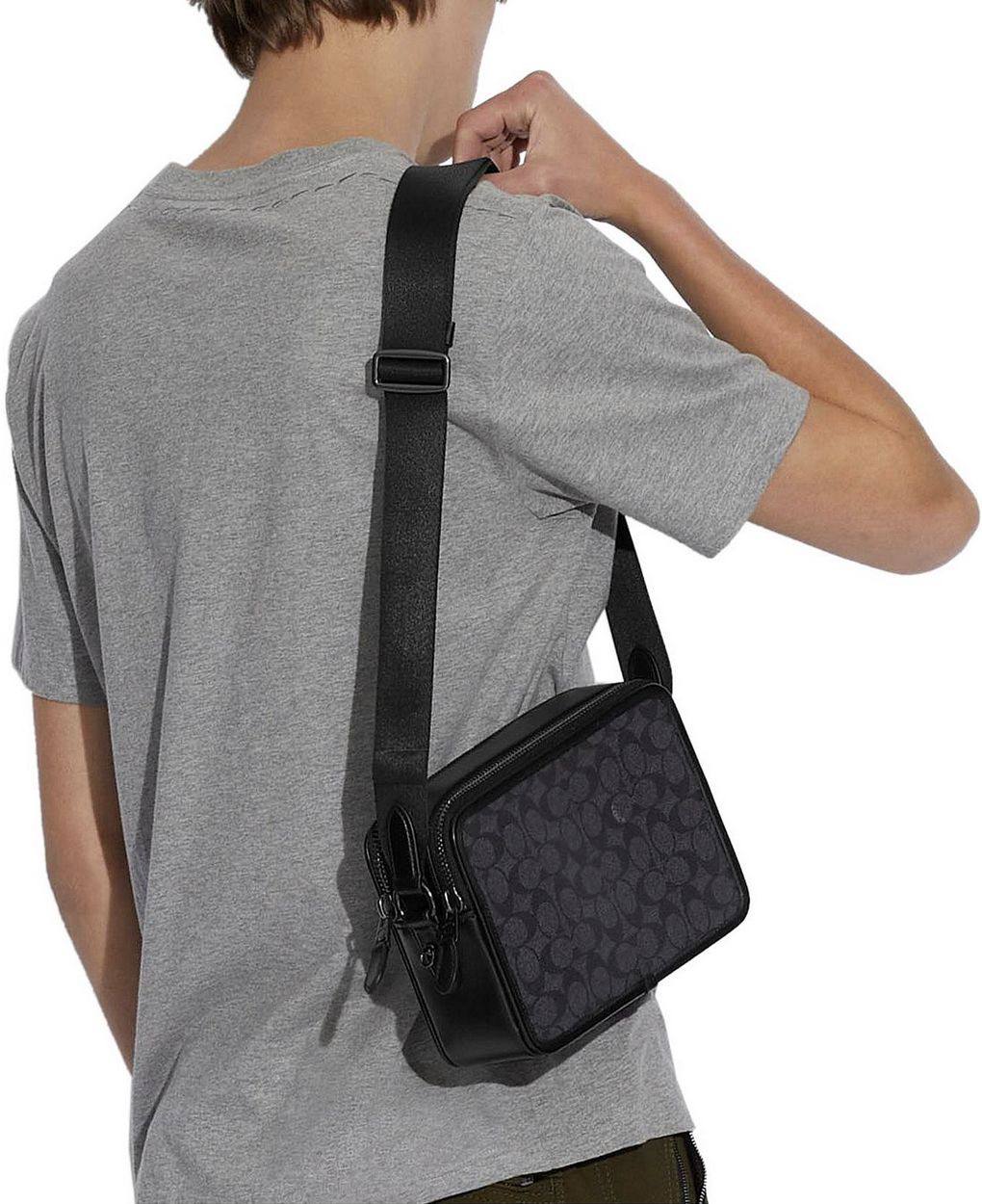ORIG Preloved Coach Retail Charter 24 Crossbody Black Men Bag
