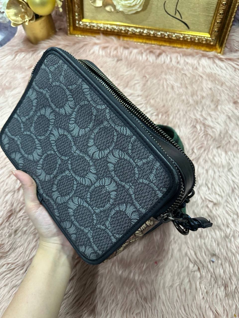 ORIG Preloved Coach X Michael B. Jordan Charter Crossbody Men Bag 24 Black