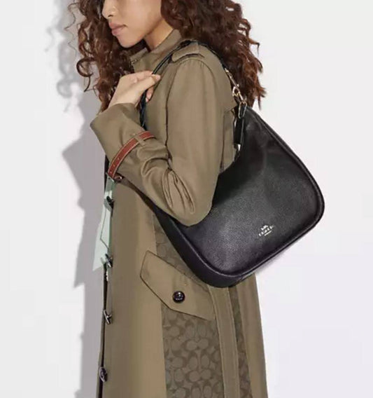 ORIG Preloved Coach Jules Hobo Large Shoulder Black Bag