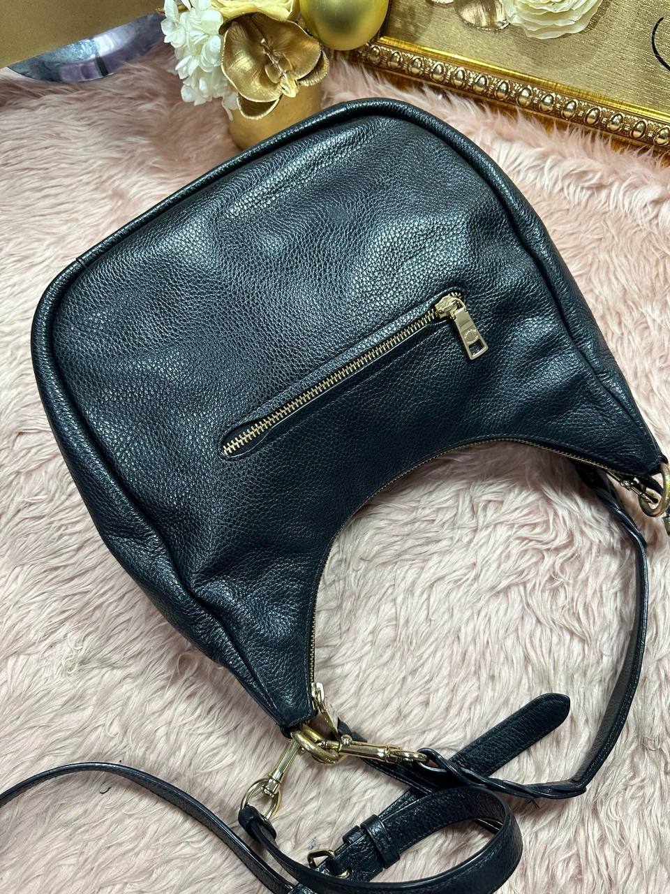 ORIG Preloved Coach Jules Hobo Large Shoulder Black Bag