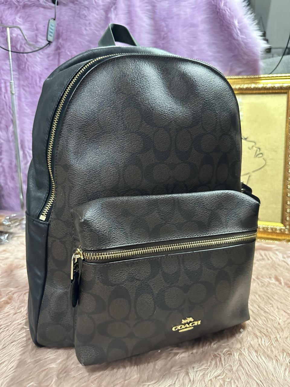 ORIG Preloved Coach Charlie Large Brown Backpack