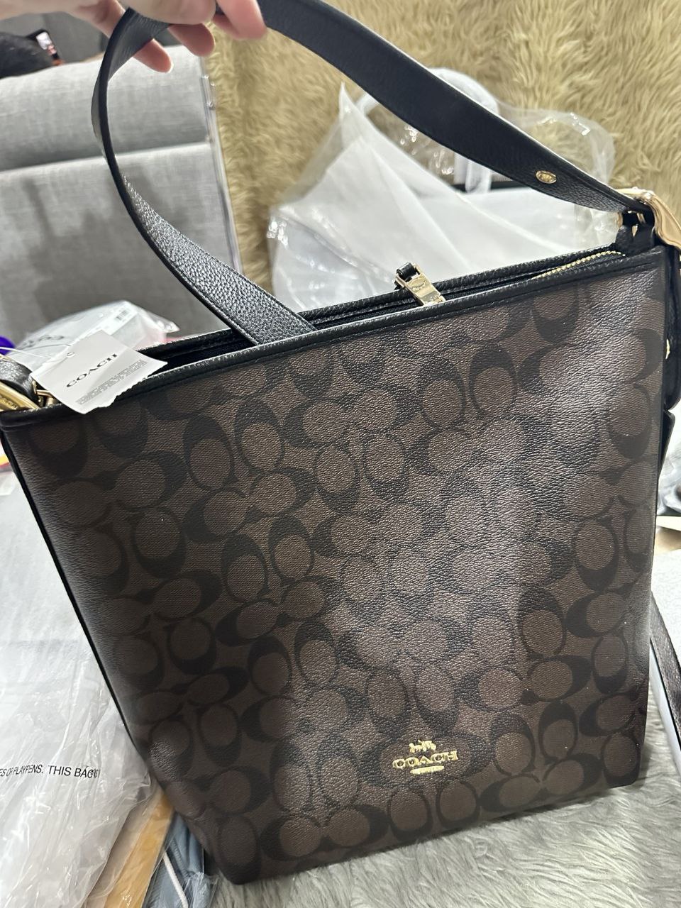 ORIG & IMPORTED COACH Val Duffle Large Bag Brown