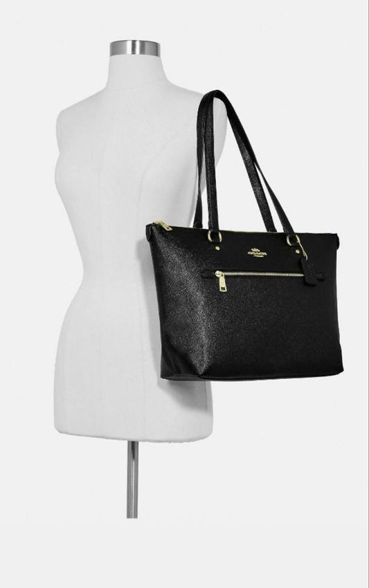 ORIG Preloved Coach Gallery Tote Black Large Bag