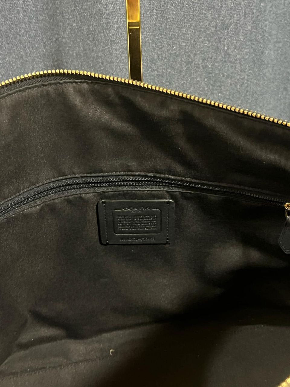 ORIG Preloved Coach Gallery Tote Black Large Bag