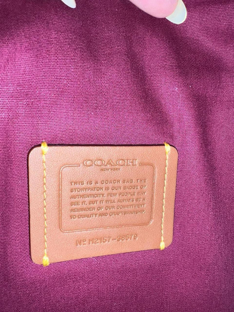 ORIG & IMPORTED COACH Retail Chaise Crossbody Bag In Signature Canvas Brown Tan