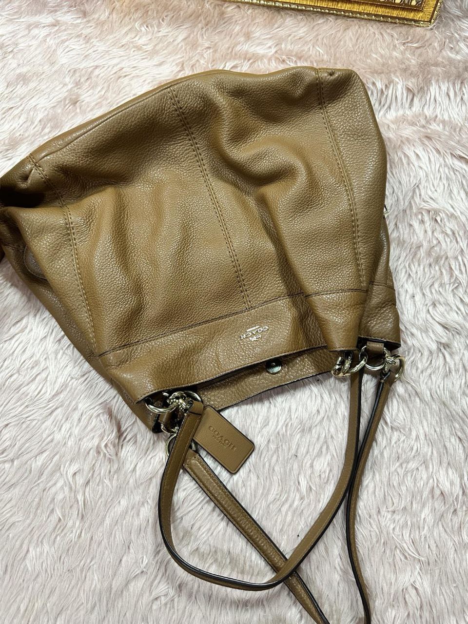 ORIG Preloved Coach Lexy Large Hobo Shoulder Bag Brown