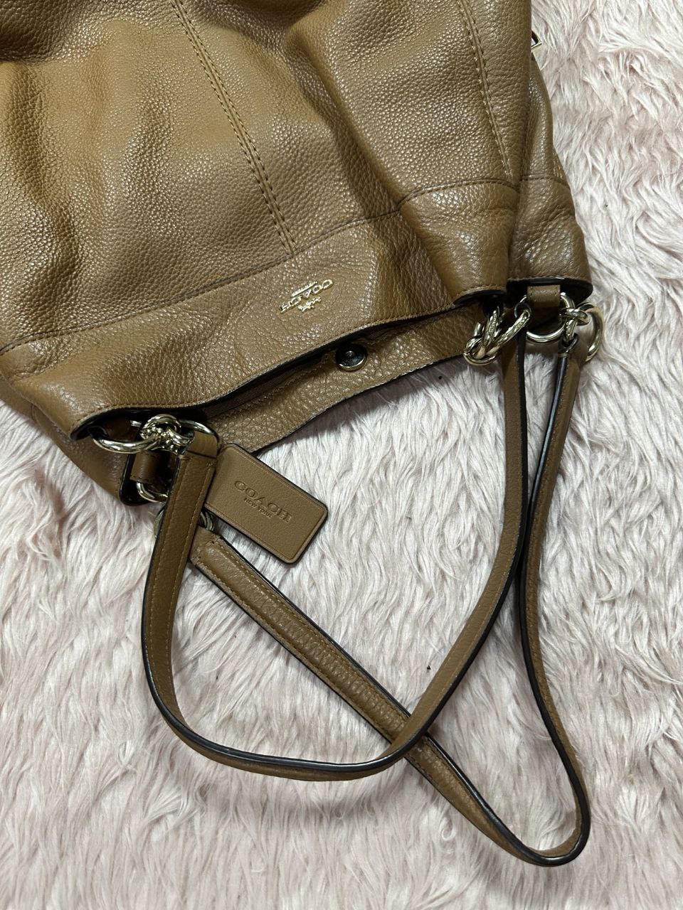 ORIG Preloved Coach Lexy Large Hobo Shoulder Bag Brown