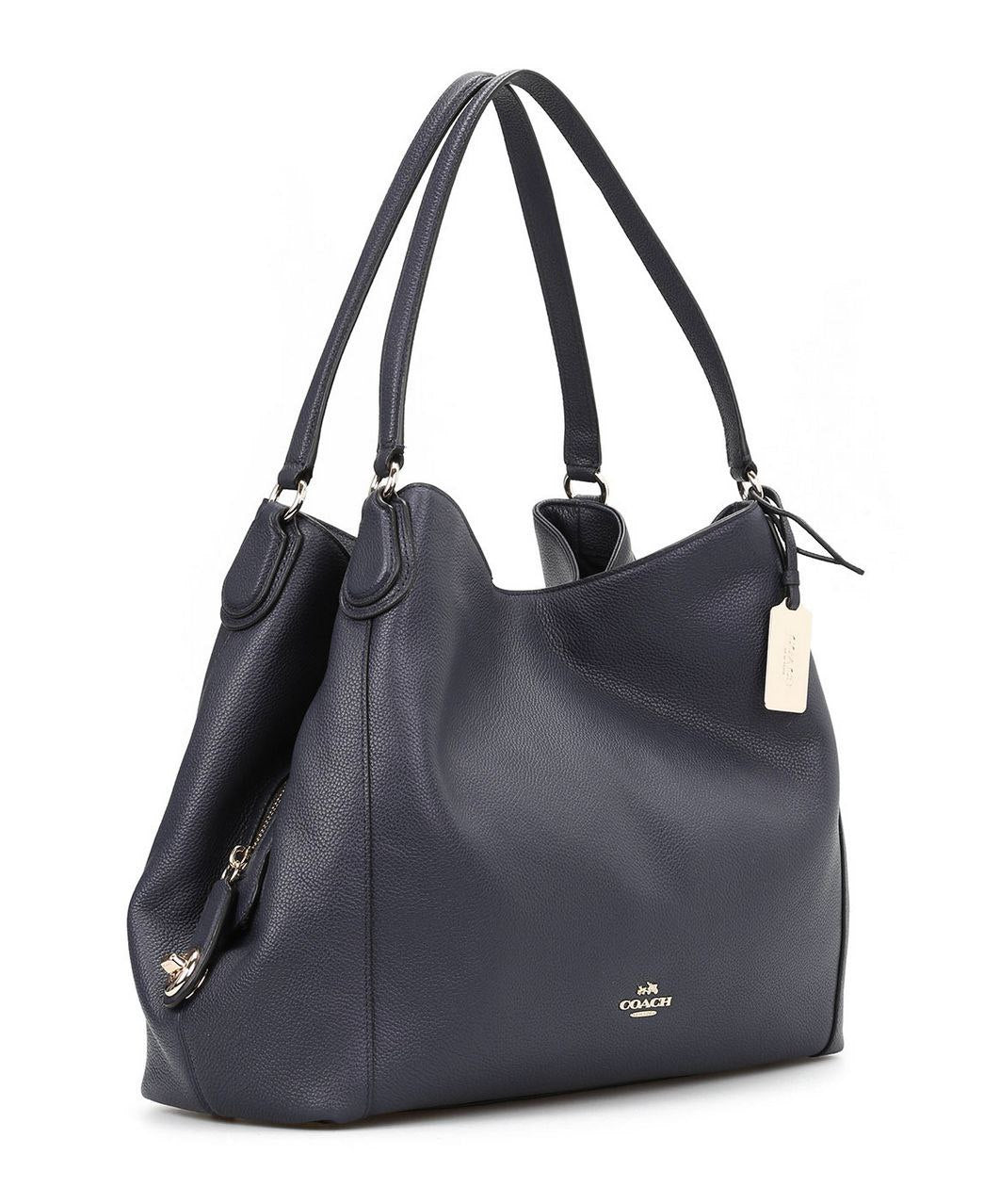 ORIG Preloved Coach Edie Large Hobo Shoulder Bag Navy Blue