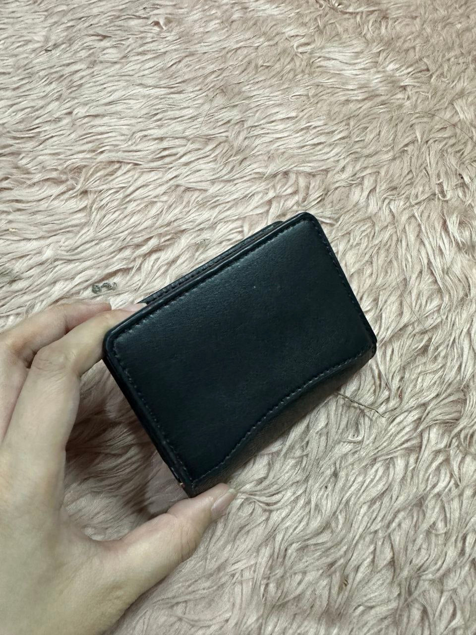ORIG Preloved COACH MWOC Mini Wallet On A Chain Brown