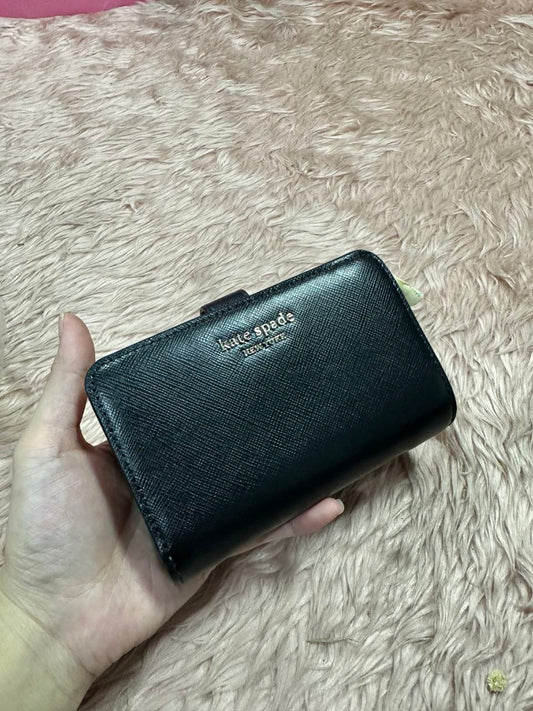 ORIG & IMPORTED Kate Spade KS Spencer Compact Medium Wallet Black
